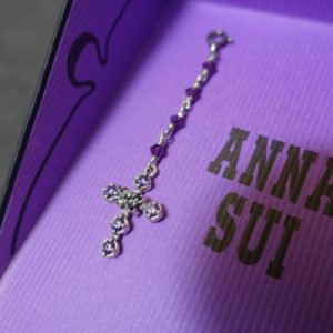 ANNASUI アナスイ SV 925 シルバー クロスモチーフ トップ ネックレス ロザリオ