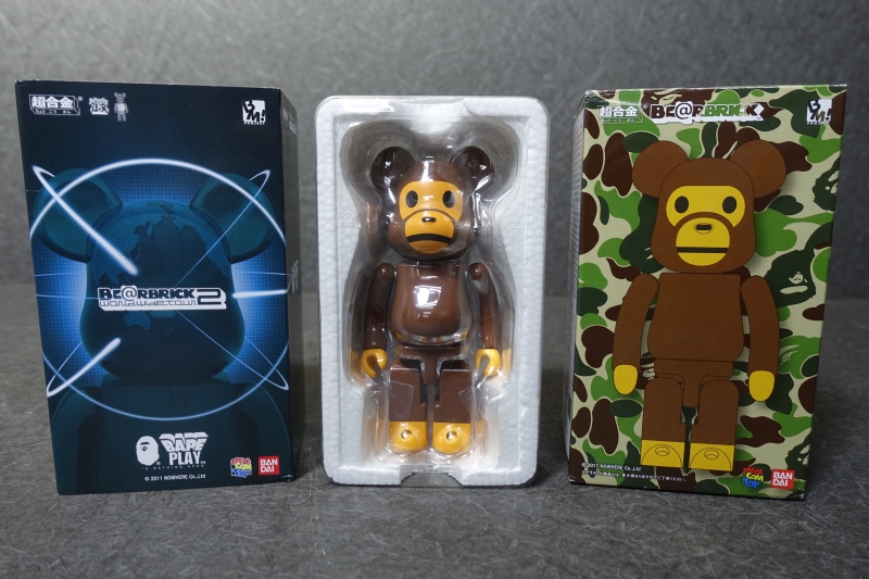 MEDICOMTOY メディコムトイ BEARBRICK ベアブリック 超合金 BE@RBRICK WORLD WIDE TOUR2 2011 BABY MILO ミロ A BATHING APE エイプ