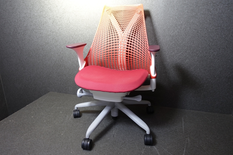 HermanMiller ハーマンミラー SAYL CHAIR セイルチェア AS1YA23HA-1438 レッド 赤 ワークチェア イヴ・べアール 書斎チェア 椅子